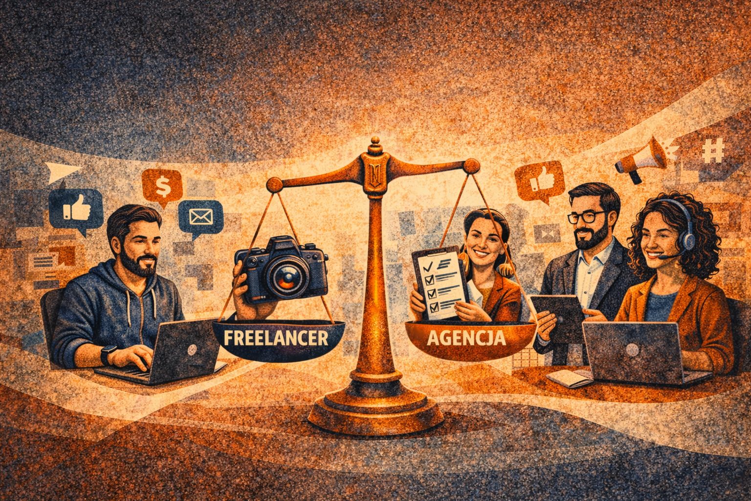 Wybór Specjalisty: Freelancer vs. Agencja Social Media – 7 kluczowych różnic, które musisz znać przed wyborem